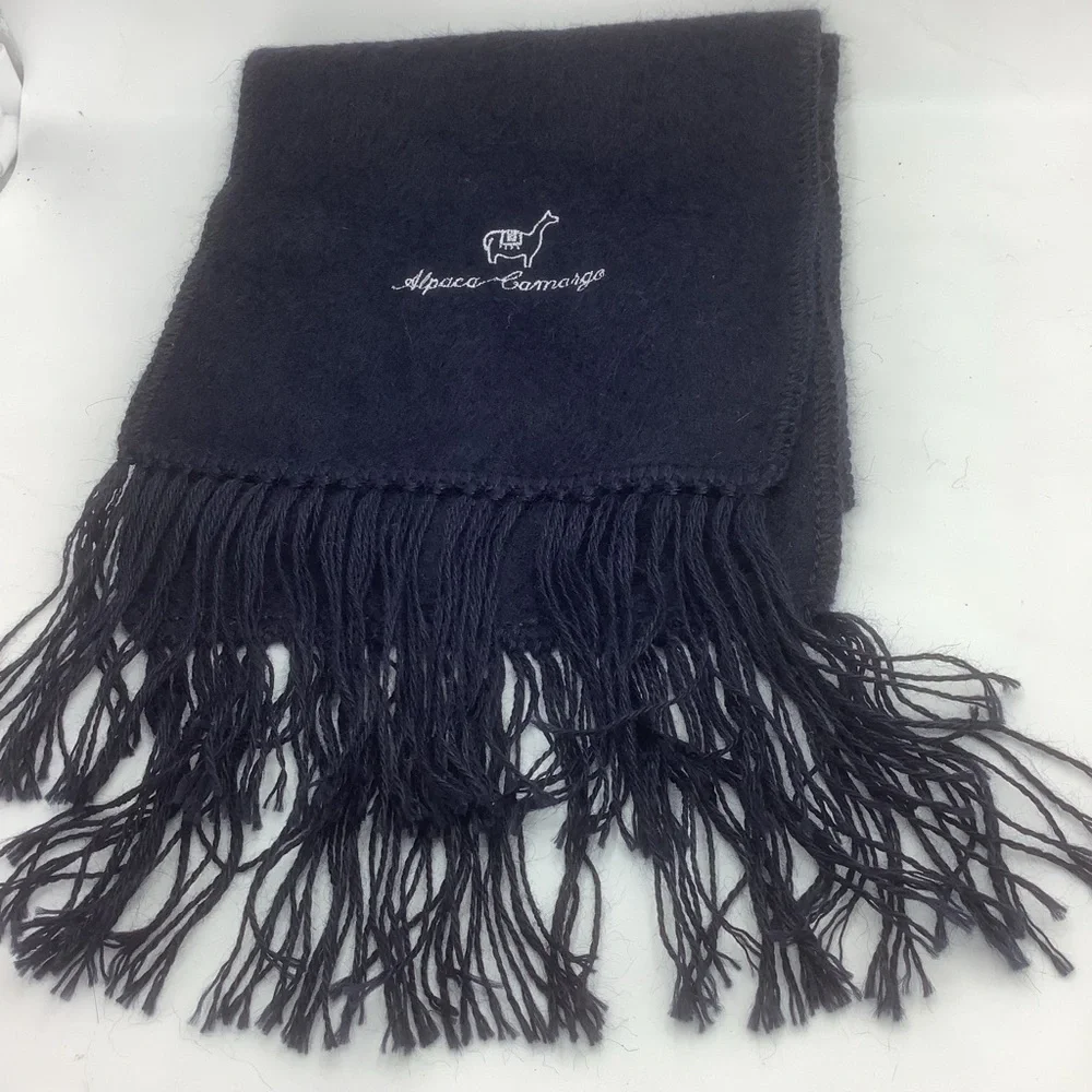 Alpaca Camargo Peru Rectangular Fringed Scarf